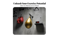 Improves Reflexes Boxing Pear Ball Fast Rebound Pear Shaped Punching Ball Long-Lasting Latex Bladder Speed Bag Reinforced Seams for Boxers, Professionals, Home Gym