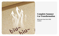 Soft Material Breathable Ice Silk Car Mat Moisture Wicking Ice Silk Seat Cushion Easy to Install Cooling Car Seat Pad Anti-Slip Design for Commuters, Passengers, Young Adults, Hot Weather, Long Driving, Daily Commute, Truck