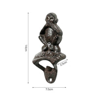 Owl Wall Opener Easy to Use Cast Metal Owl Opener Rust-Resistant House Decoration for Patio, Balcony