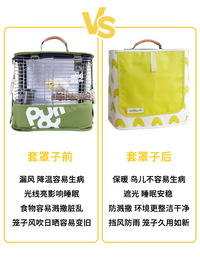 咕噜鸟笼罩衣防尘罩冬天鹦鹉笼子保暖罩鹦鹉笼罩外出笼衣保暖挡风