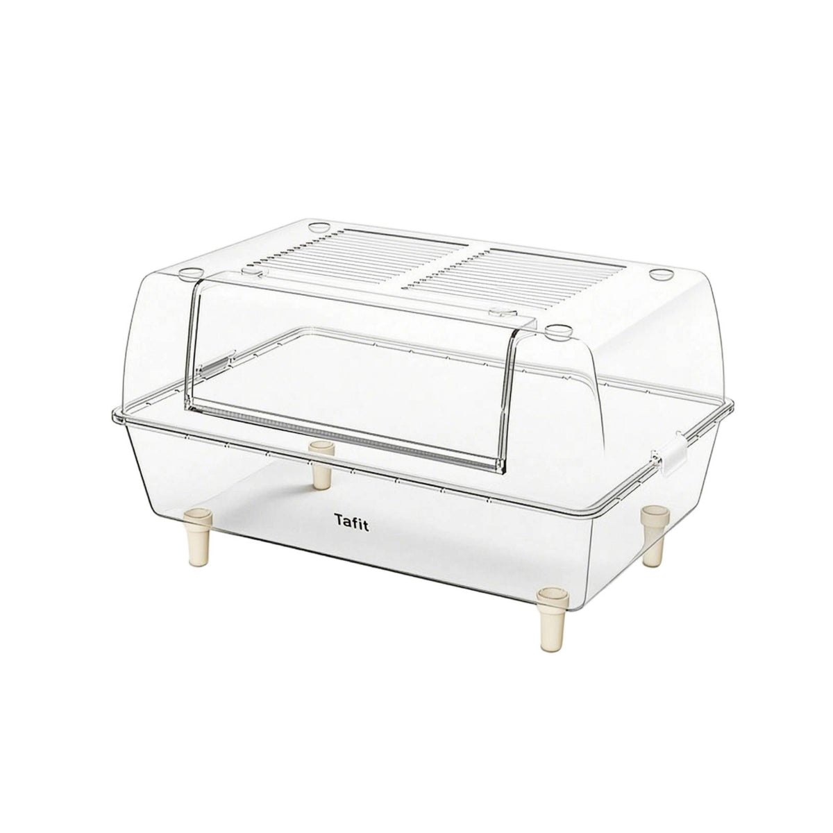 Hamster Cage with Front-Access Ventilated Transparent Pet Enclosure Habitat Easy