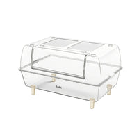 Hamster Cage with Front-Access Ventilated Transparent Pet Enclosure Habitat Easy