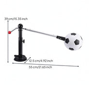 Indoor Soccer Training Device with Suction Cup Height-Adjustable Football Training Aid with Suction Cup Portable for Beginners, Kids, Home, Living Room