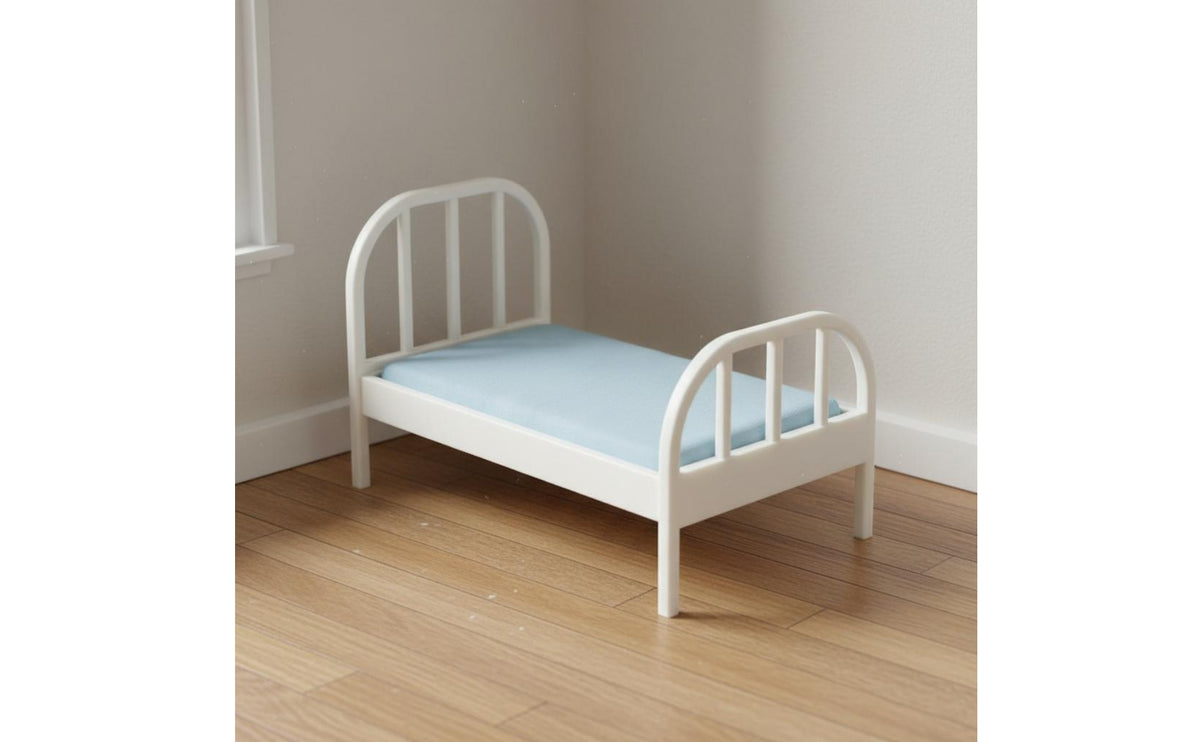 Dollhouse Bed Open Base Miniature Dollhouse Bed Pretend Play