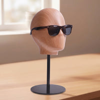 Fiberglass Mannequin Head Stand Tabletop Mannequin Head with Metal Base Long-Lasting Hat Display Stand Stable for Hair Stylists, Dressing Rooms