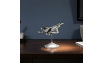 Diecast F-22 Fighter Model Stealth Fighter Model with Base Assembled Realistic for Desk Display