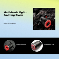 Rechargeable waterproof bike brake light
