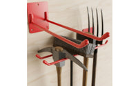Garden Tool Storage Rack Iron Construction Double Prong Tool Simple Hook Installation Heavy Duty Garage Hanger for Shed