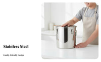 Sealed Metal Rice Bin Humidity-Resistant-Resistant Stainless Steel Airtight Canister Rust-Resistant Stainless Steel Storage Canister for Restaurant