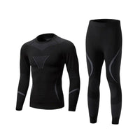 Ski Underlayer Layer Set Lightweight Thermal Base Layer Set Soft Skin Friendly Seamless Compression Underwear for Mountaineering, Hiking