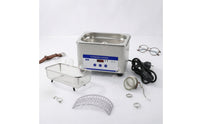 0.8L Sound-Wave Cleaner Compact Sound-Wave Cleaner with Basket Stainless Steel for Jewelers, Hobbyists, Countertop, Home, Workshop