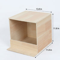 Wood Pigeon Breeding Box, Wooden Bird House Feeder with Perch, Floor-Standing Pigeon Nesting Box for Adult Birds and Stable Breeding