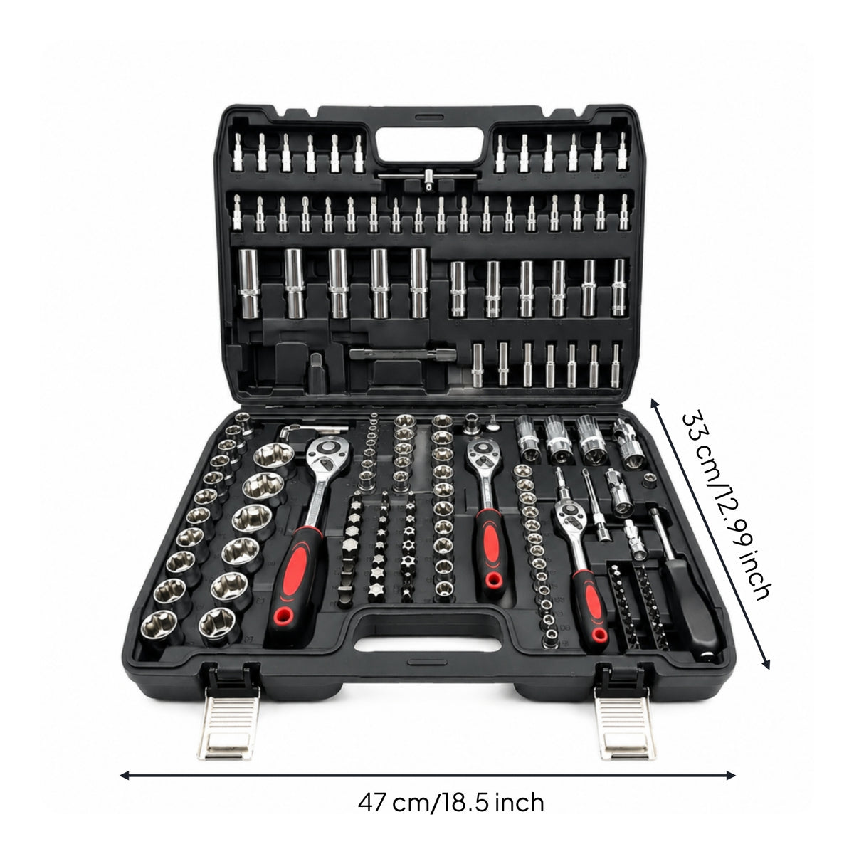 Automotive Repair Tool Kit Multipurpose Tools Organized for Garage