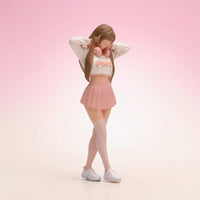 Girl Figurine Hand-Painted Resin Figure Realistic Miniature for Diorama