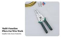 9-Inch Wire Stripping Pliers Metal Head Wire Stripping Plier Lightweight Electrical Pliers Compact