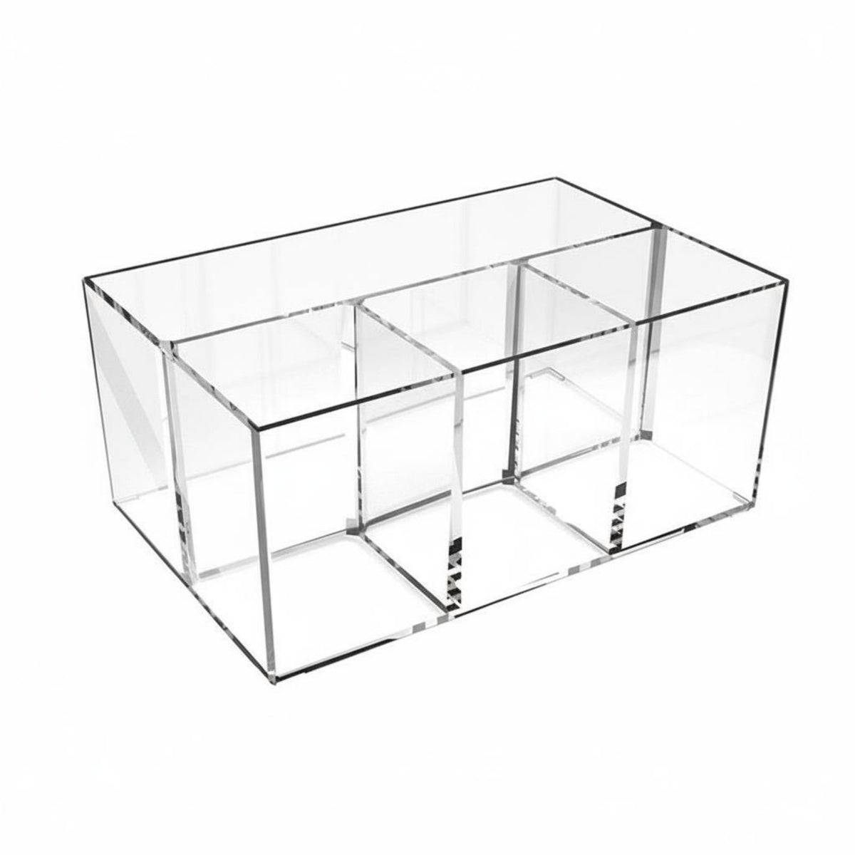 Acrylic Pen Holder Multi-Functional Transparent Pencil Storage Box Desktop Stationery Organizer for Students, Office, Desktop, Dorm Room