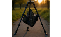 Hook-and-Loop Straps Tripod Storage Bag Wide Opening Tripod Accessory Net Black Hanging Mesh Bag Portable