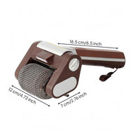Stainless Steel Roller Brush Bristleclear Cordless Barbecue Brush Angled Handle