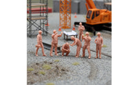 6 Pieces Miniature Construction Worker Figures Tiny Figurines Diorama Figures for Dioramas