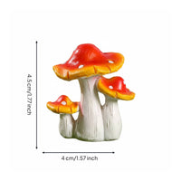 Micro Landscape Ornament Realistic Design Fairy Garden Toadstool Ornament DIY