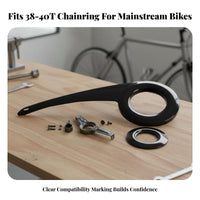 38-40T Chain Guard High Strength Bike Chain Guard for Commuters, City Biking, Commuting
