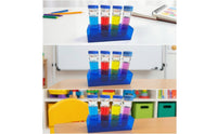 Acrylic Testing Tube Organizer with Lids Transparent Testing Tube Organizer with Tubes High Clearness Holder for Teachers