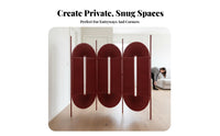 Arched Multi-Panel Partition French design Room separater Foldable Design Privacy Screen for Apartment Dwellers, Students, Entrance Bedroom, Office