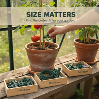 Adjustable Plant Twist Ties and Clips for Garden Support, Reusable Vine Fasteners