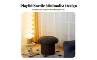With Storage Function Mushroom-Shaped Seat Multi-Functional Mushroom Ottoman adaptable Use Small Stool space-saving Size for Children, Home Decorators, Living Room, Entryway, Bedroom, Playroom