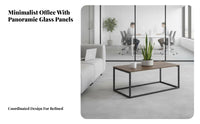 Minimalist Design 3 Piece Lounge Suite Business design 3-Piece Couch and Chair Set Flexible Combination Reception Seating Comfortable Backrest for Corporate Buyers, Waiting Room, Small Spaces