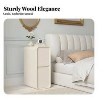 Space-Saving Design Narrow Nightstand with Drawer Light Luxury artistic Bedside Table Modern Minimalist & look Bedroom Furniture Sturdy Construction for Apartment Dwellers, Students, home proprietors, Small areas, Dorm Room, Hallway
