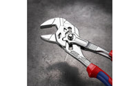 10-Inch Quick-Adjust Pump Plier Chrome-Finished Plier with Adjustable Jaw Serrated Groove-Jaw and Groove Pliers Heavy-Duty for Diyers