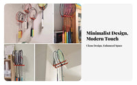 Badminton Racket Wall Mount Sturdy Badminton Racket Display Mount Storage Rack Sturdy Duty Sports Equipment Organizer for Garage