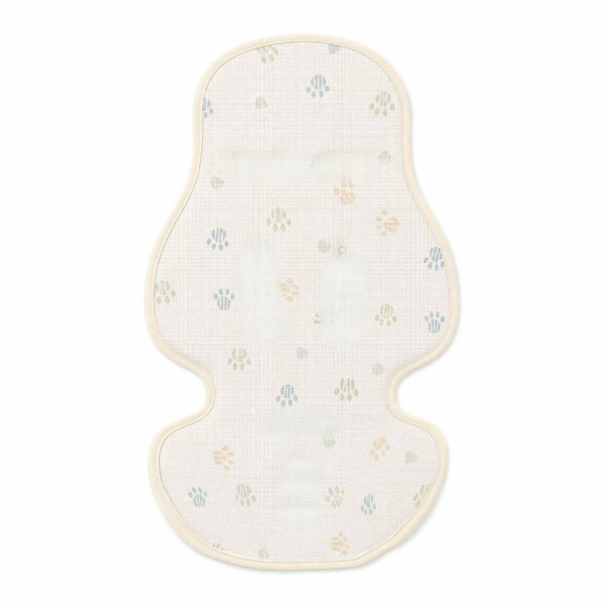 Ice-Silk Fabric Reversible Stroller Cushion Contoured Stroller Liner Pad Bound Edges Reversible Baby Seat Liner Lightweight for Toddlers