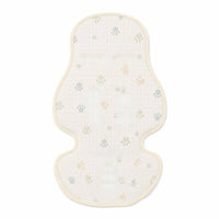 Ice-Silk Fabric Reversible Stroller Cushion Contoured Stroller Liner Pad Bound Edges Reversible Baby Seat Liner Lightweight for Toddlers