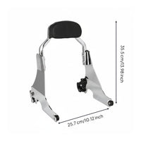 Detachable Motorcycle Backrest Chrome Finish Detachable Sissy Bar for Cruising