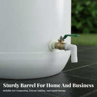 Fermentation Barrel with Spigot Versatile Sturdy Duty Plastic Drum Sturdy-Duty Liquid Container Reusable for Gardeners, Garden
