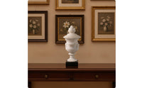 Vase with Lid Ornate Vase with Pedestal Antique Classical Looking Urn for Homeowners, Grand Lobby