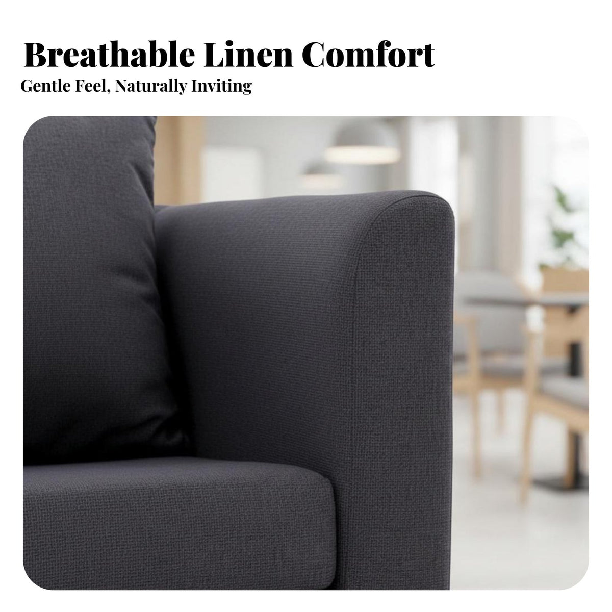 space-saving Design Upholstered 2-Seater Comfortable Upholstered Loveseat Removable and cleanable Cover Sofa high-resilience Foam padding for Business Owners, Apartment Dwellers, Coffee Shop, Small Spaces, Hotel Lobby, Reception Area