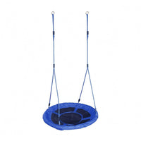 Segmented Panel Bird Nest Swing Padded Rim Round Nest Swing Loop Hangers Outdoor Play Gear Suspended