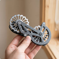 Rear Derailleur Cage Assembly Lightweight Derailleur Cage with Pulley Wheels Open-Frame Component for Drivetrain Upgrade