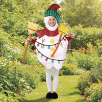 Snowman Costume Festive Foam Costume Easy to Put on Snowman Accessory Set for Halloween