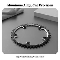130BCD Single Chainring Anti-Chain Drop 130BCD Narrow Wide Chainring Asphalt Bike Chainwheel High Strength Aluminum Alloy