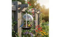 Dome Bird Feeder Weatherproof Hanging Bird Feeder Squirrel Resistant Garden Supply for Backyard