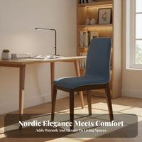 Modern Design Upholstered Backrest Chair Breathable Upholstered Side Chair Versatile Use Kitchen Seat Easy to Clean for Homeowners, Families, Restaurant Owners, Dining Room, Home
