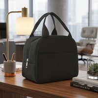 Lunch Box Tote Bag with Modern Minimalist Style, Corduroy Insulated Lunch Bags for Women, Open Top Bag, Reusable Packed Lunch Box Bag 1pk