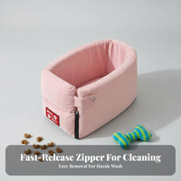 Easy to Clean Dog Car Seat Washable Pet Booster Seat Removable Cover for Drivers, Cat Owners, Road Trips, Home