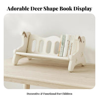 Deer Desktop Bookshelf Child-Safe Design Kids Bookshelf Space-Saving for Parents