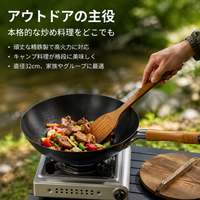 Iron Wok 4.0L Stir-Fry Pan For Home Cooking Deep Type
