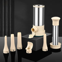 Multifunctional Manual Sausage Stuffer Labor Saving Hand Push Sausage Filler for Home Cooks